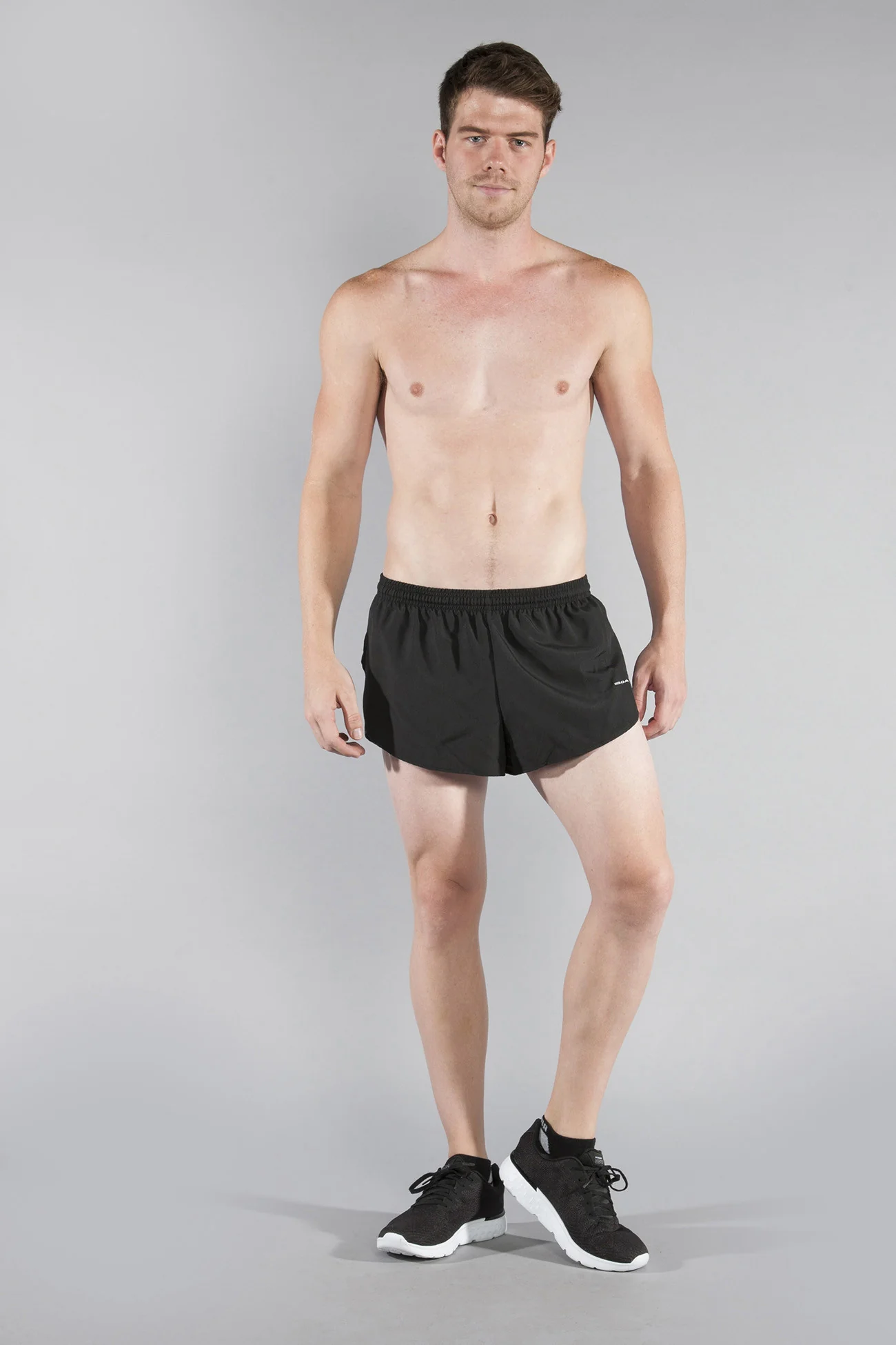 Men's Solid 1" Elite Split Shorts - Black - Image 3
