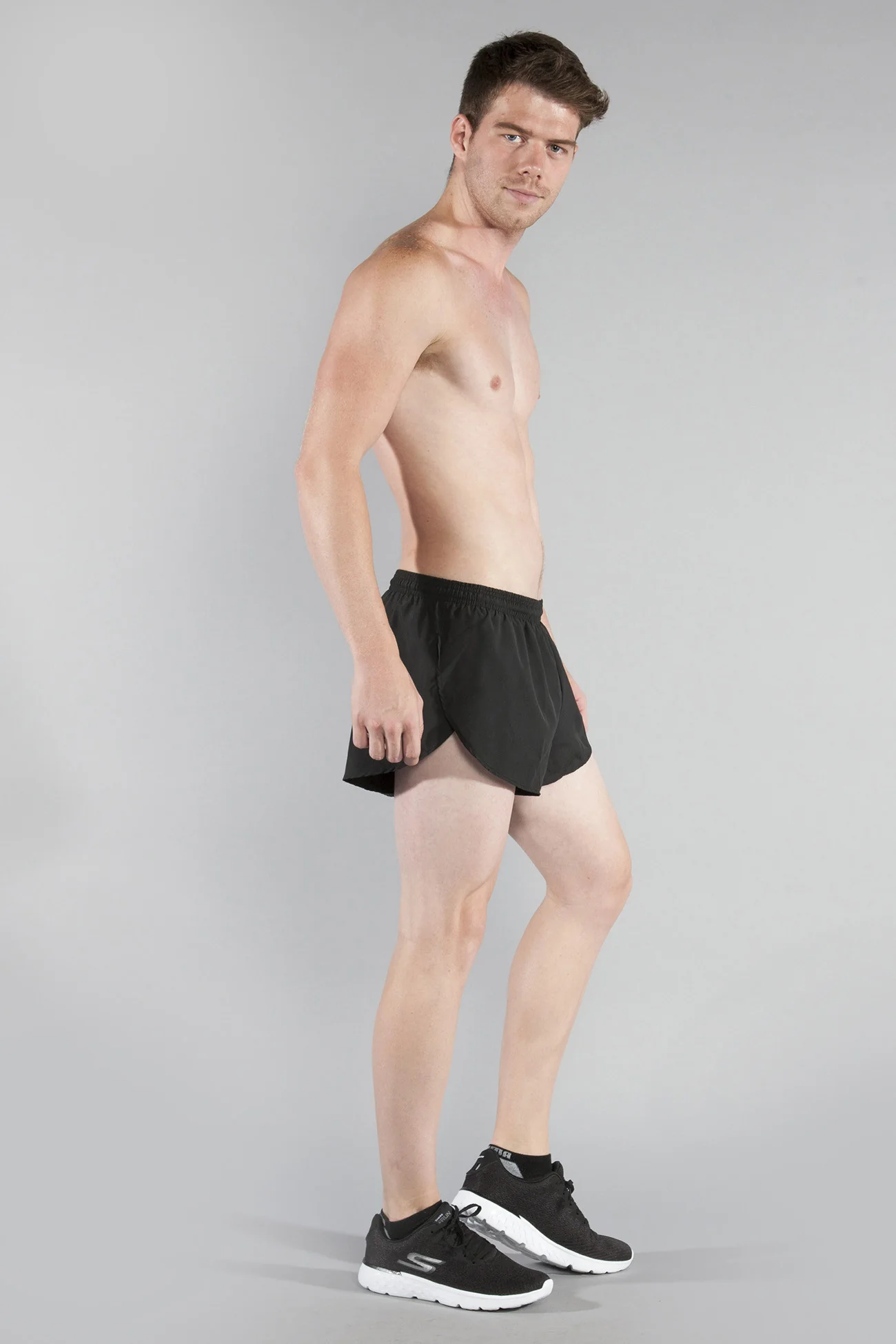 Men's Solid 1" Elite Split Shorts - Black - Image 5