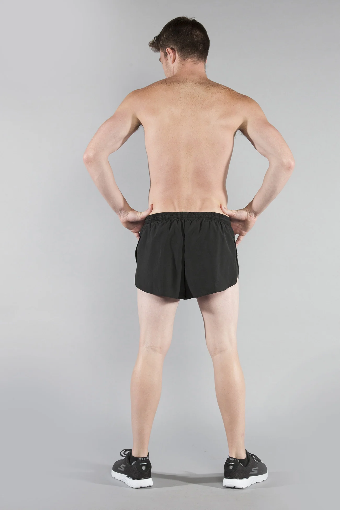 Men's Solid 1" Elite Split Shorts - Black - Image 6