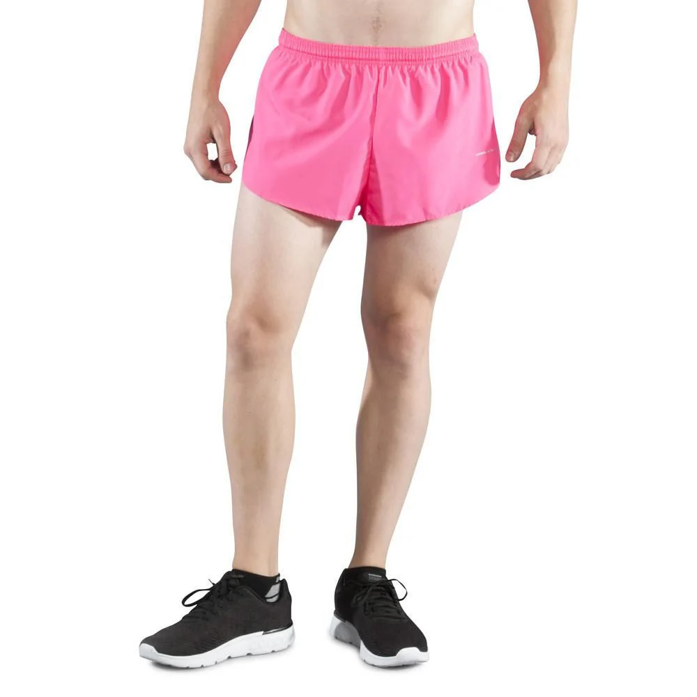 Men's Solid 1" Elite Split Shorts - Hot Pink - Image 8