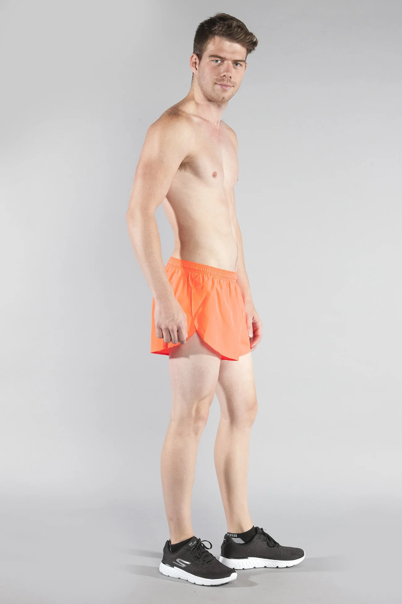 Men's Solid 1" Elite Split Shorts - Neon Sunkiss - Image 3