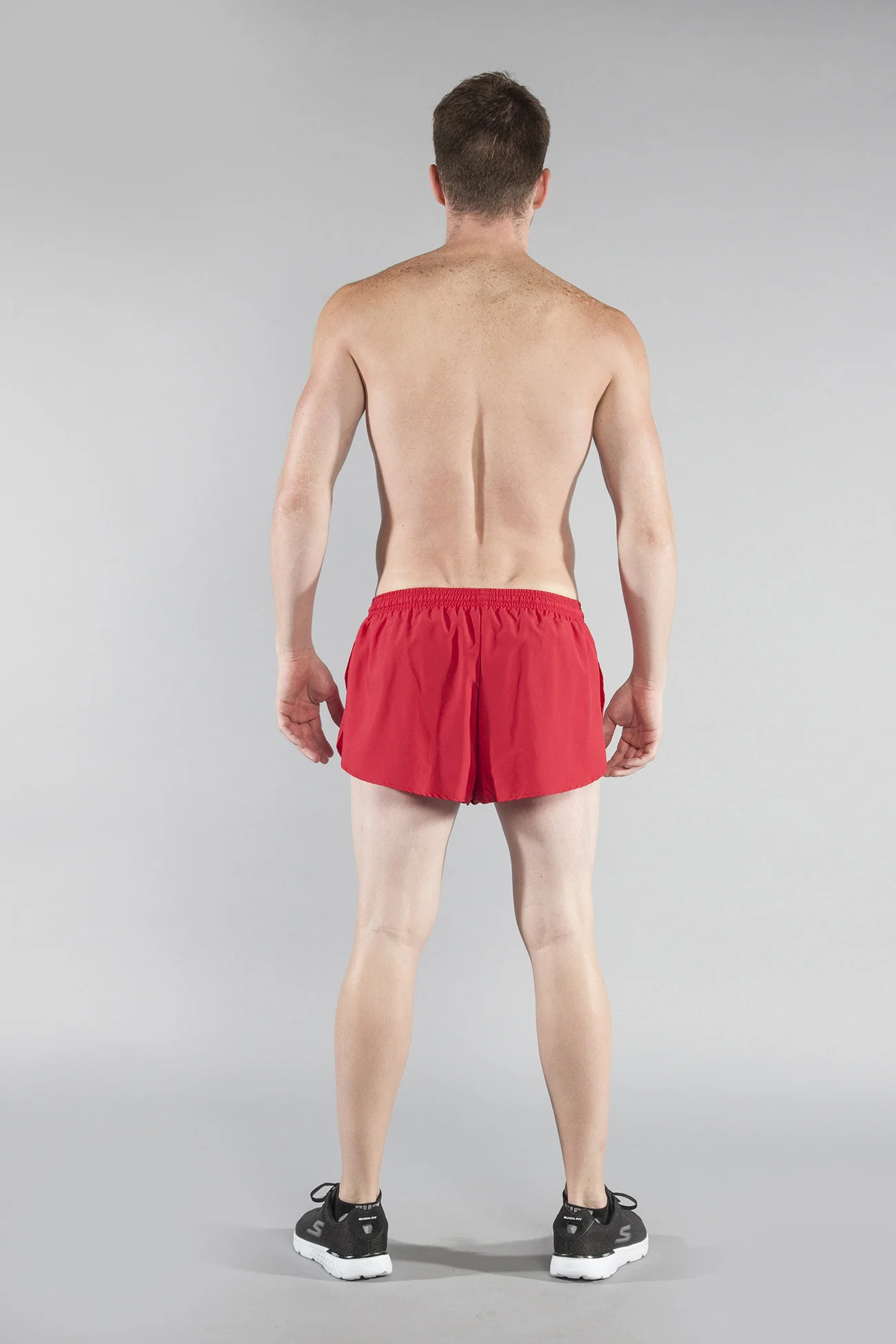 Men's Solid 1" Elite Split Shorts - Red - Image 5