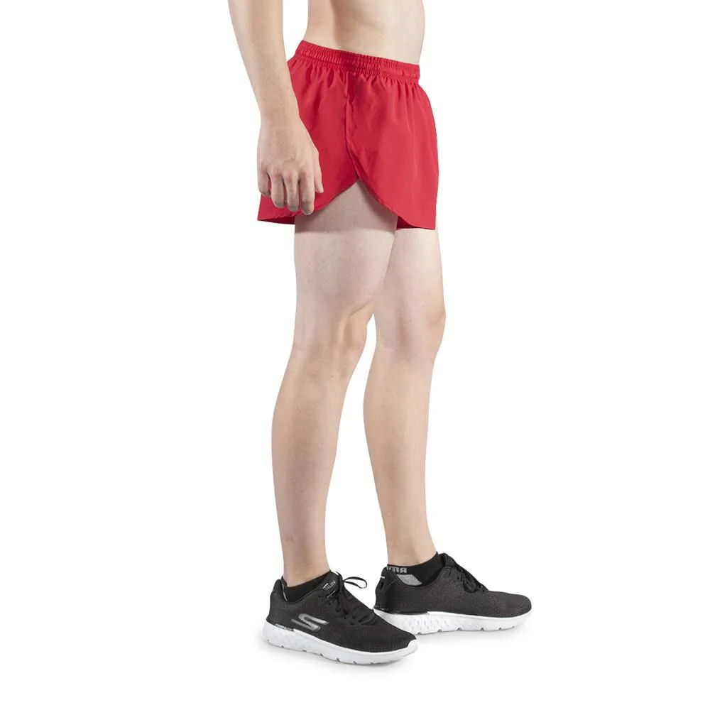 Men's Solid 1" Elite Split Shorts - Red - Image 8