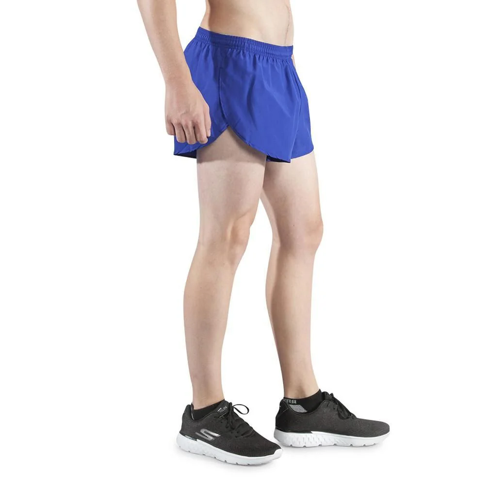 Men's Solid 1" Elite Split Shorts - Royal Blue - Image 7