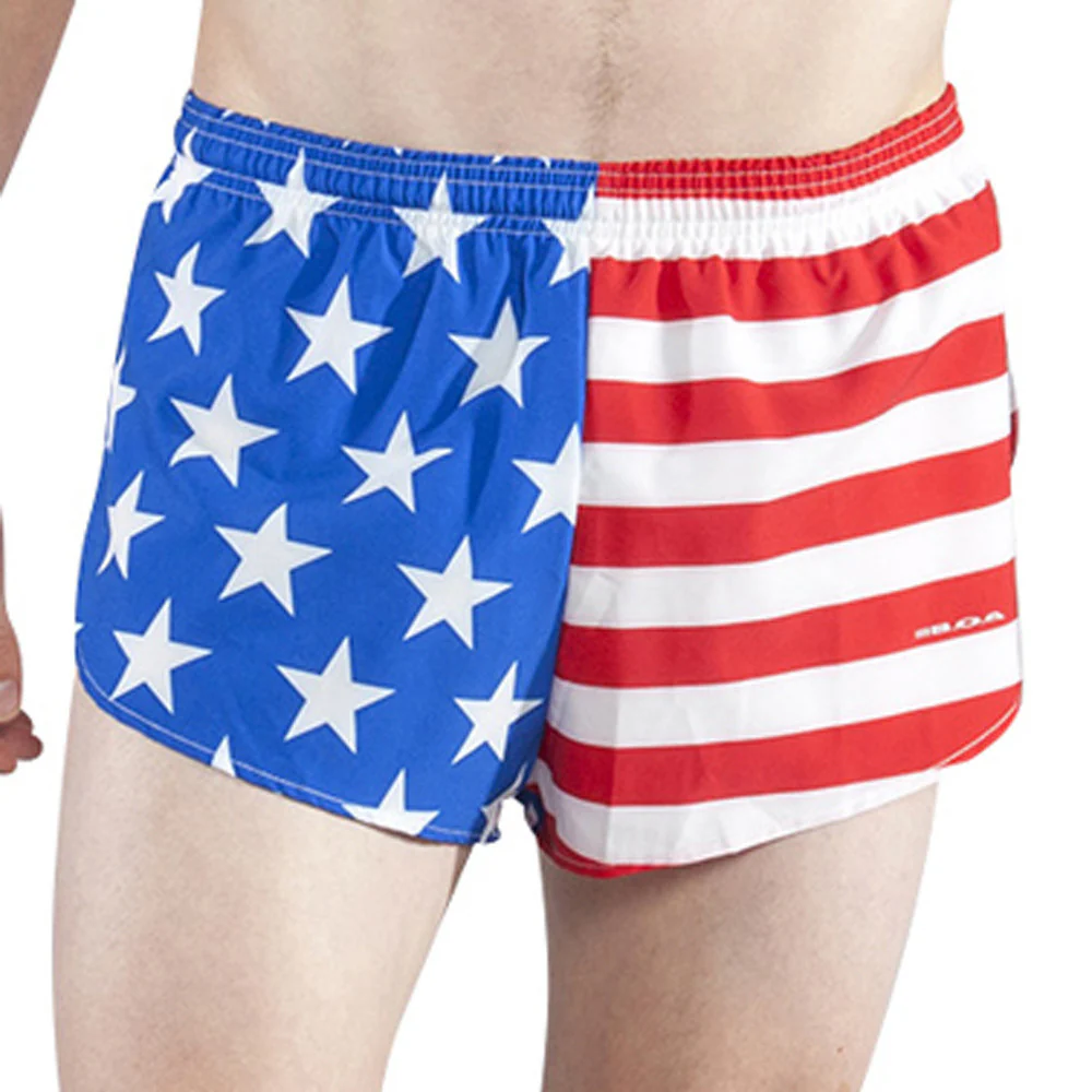 Men's Flag 1" Elite Split Shorts [U-Z] - American Flag - Image 3