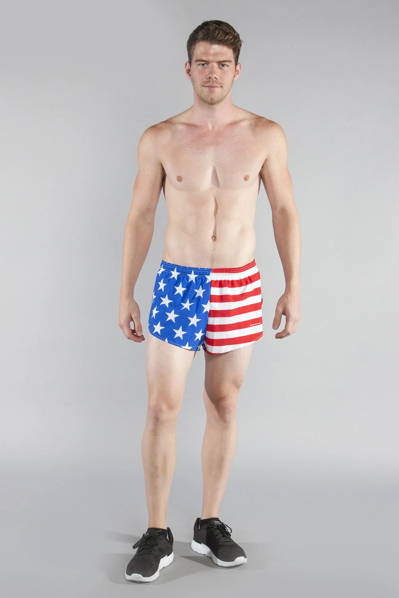Men's Flag 1" Elite Split Shorts [U-Z] - American Flag - Image 4