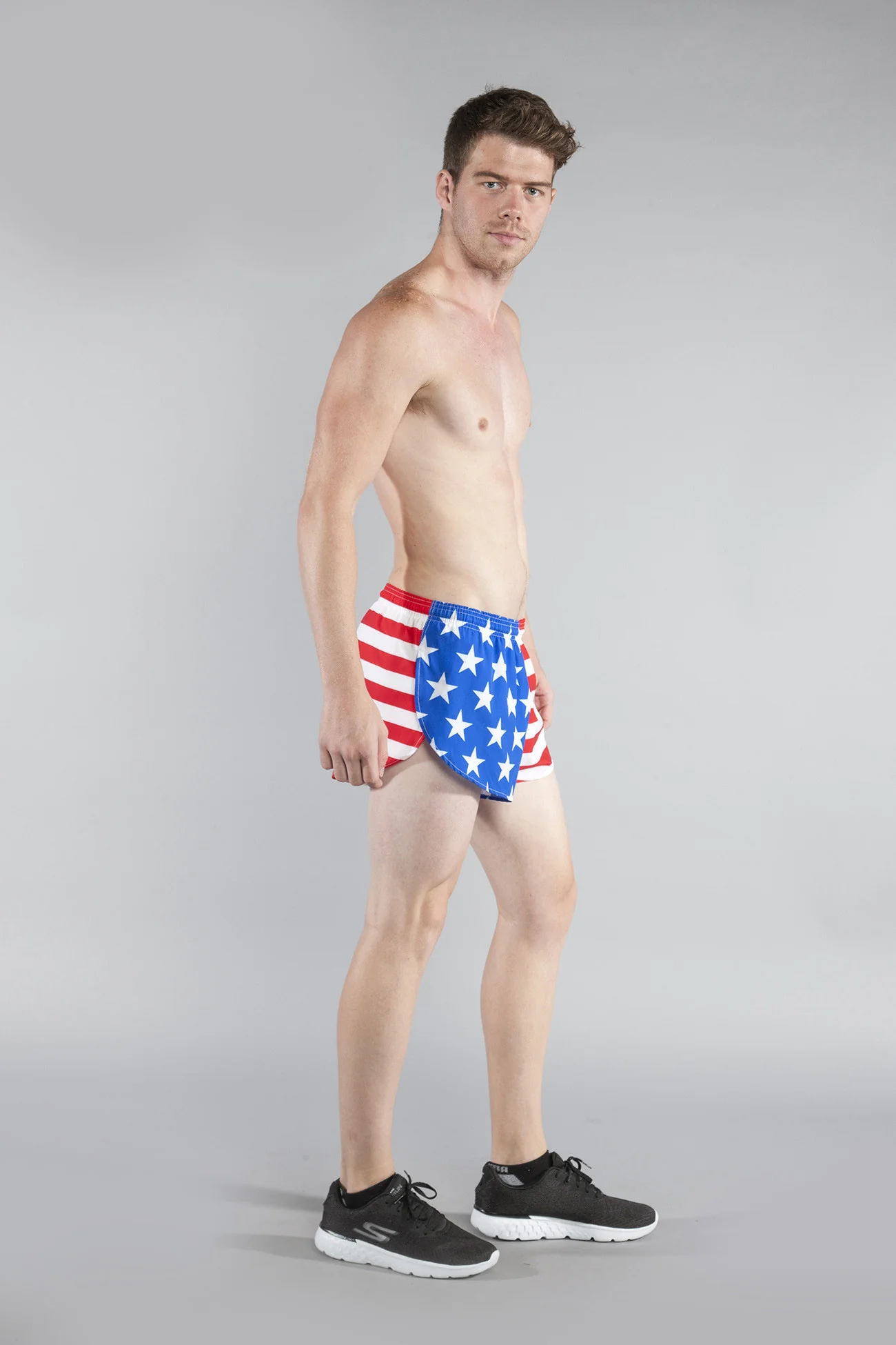 Men's Flag 1" Elite Split Shorts [U-Z] - American Flag - Image 5