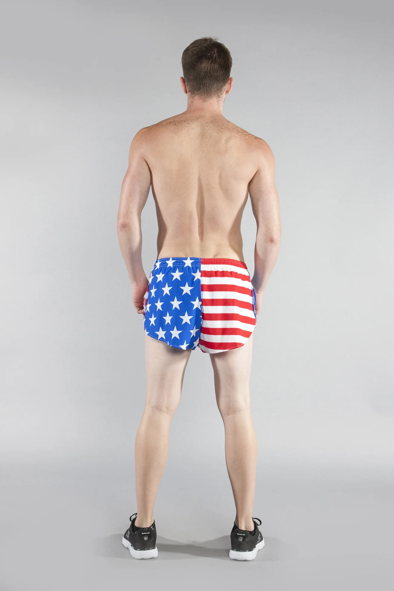Men's Flag 1" Elite Split Shorts [U-Z] - American Flag - Image 7