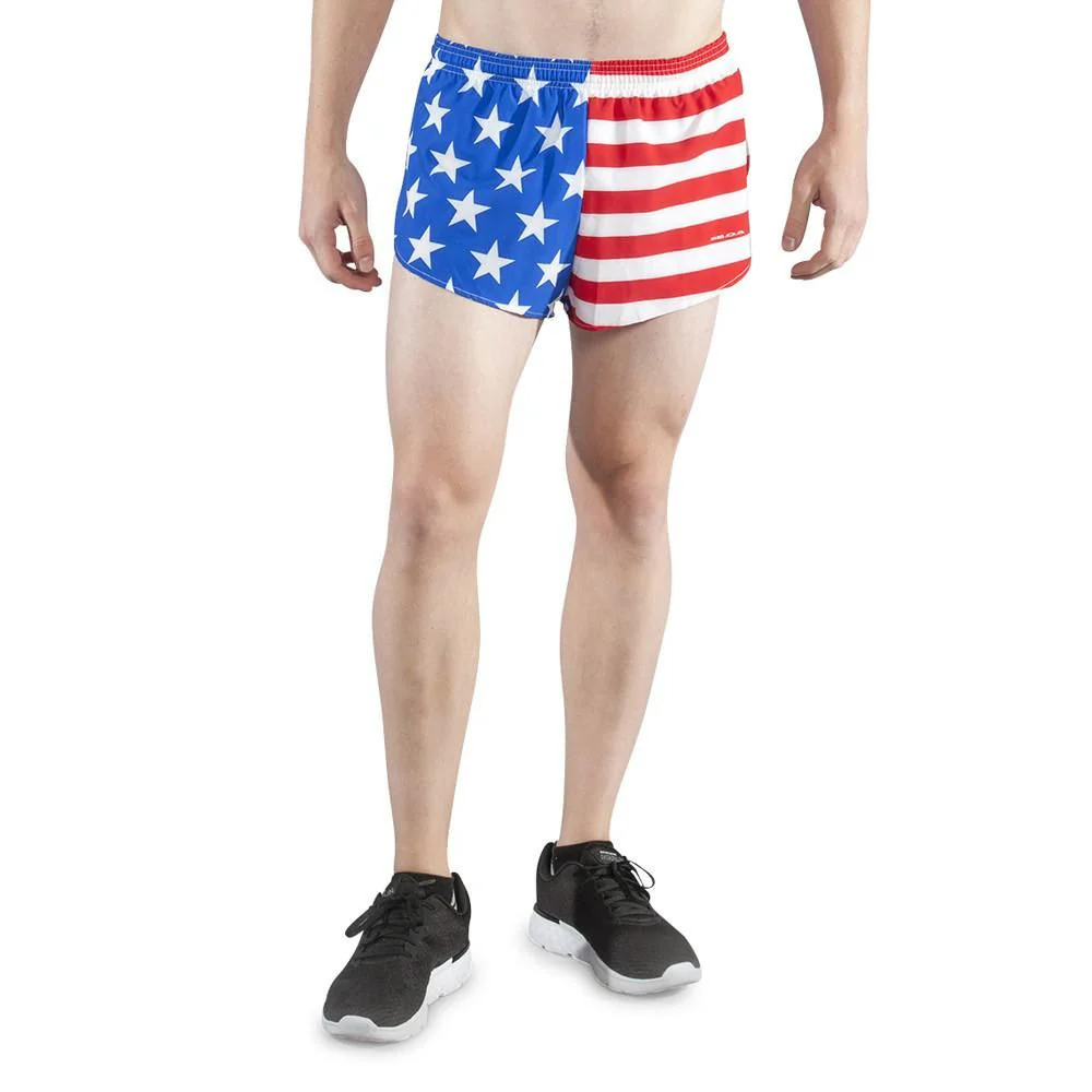 Men's Flag 1" Elite Split Shorts [U-Z] - American Flag - Image 8