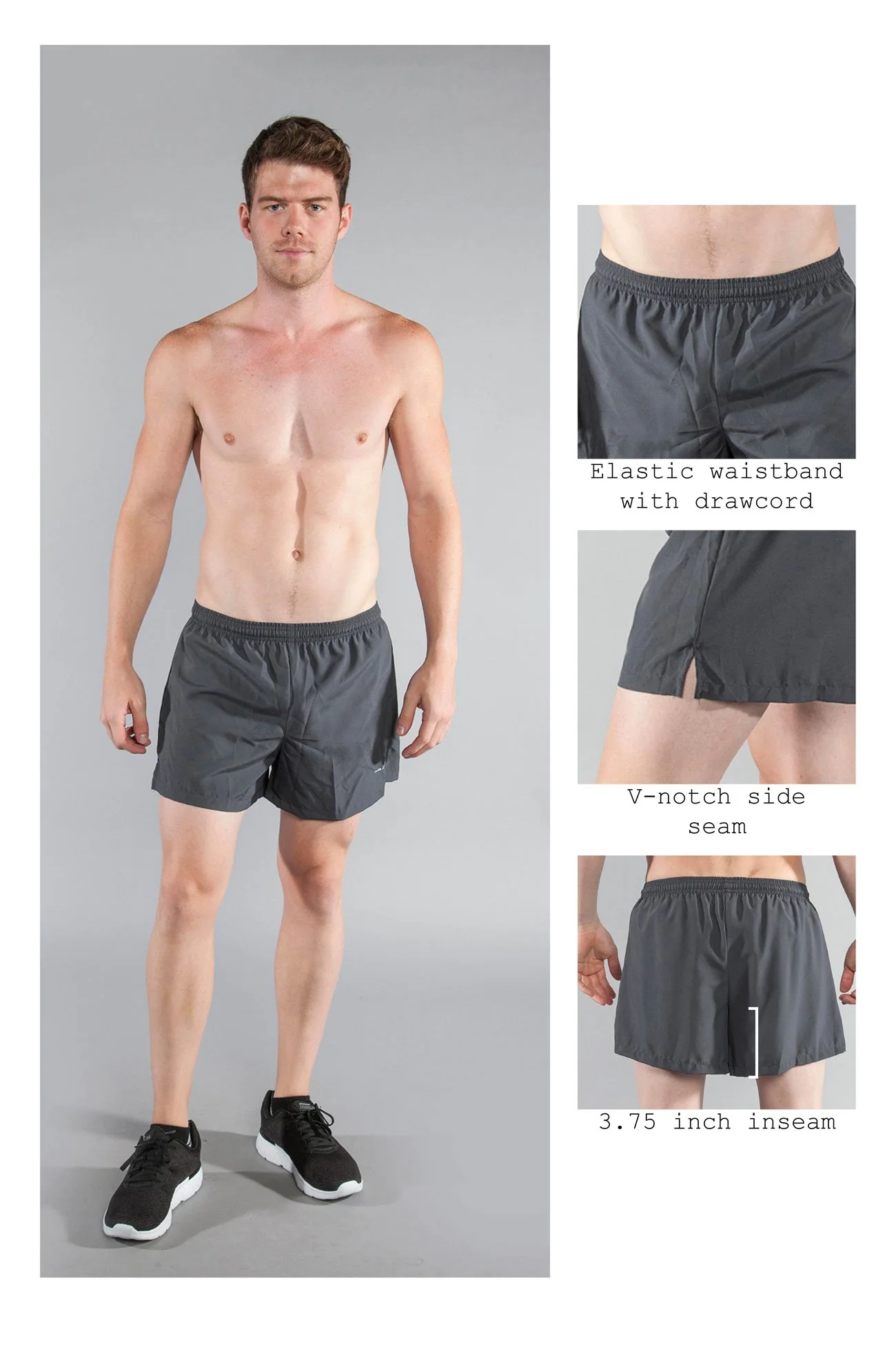 Men's 3.75" V-Notch - Titanium - Image 5