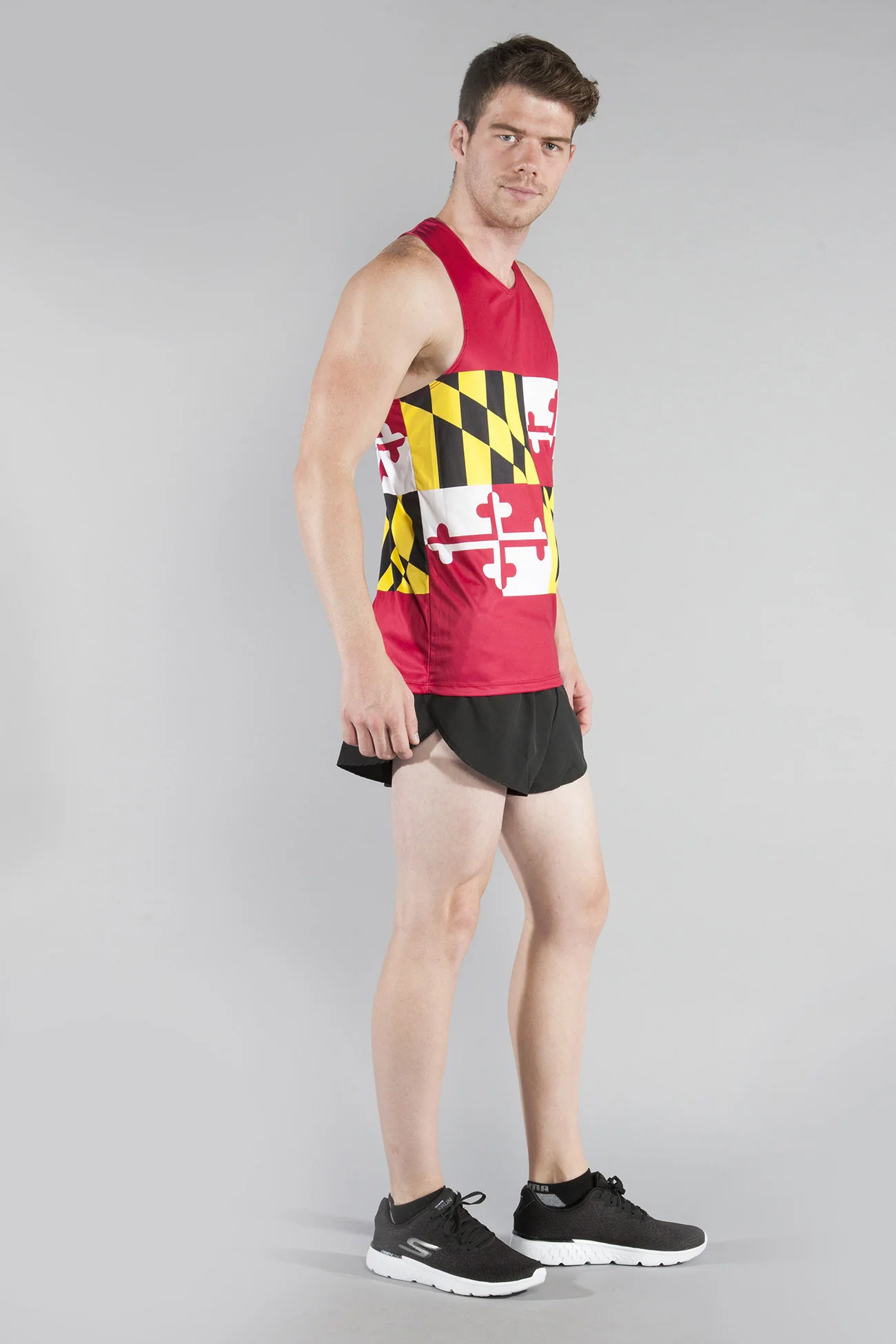 Men's Competitor Lite Printed Singlet [M] - Maryland - Image 3