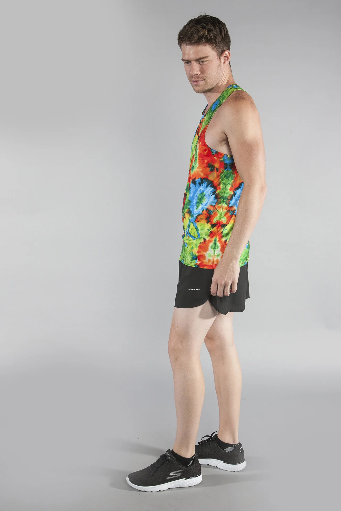 Men's Competitor Lite Printed Singlet - Woodstock - Image 4