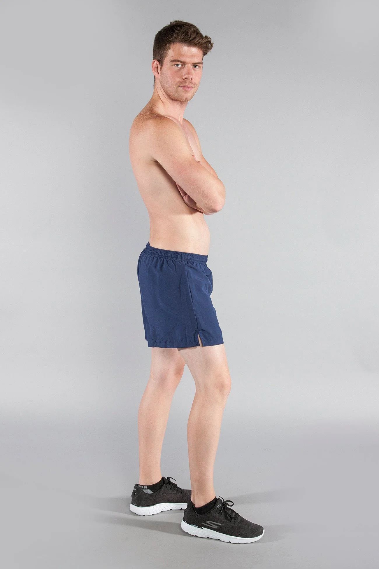 Men's 3.75" V-Notch - Navy Blue - Image 3