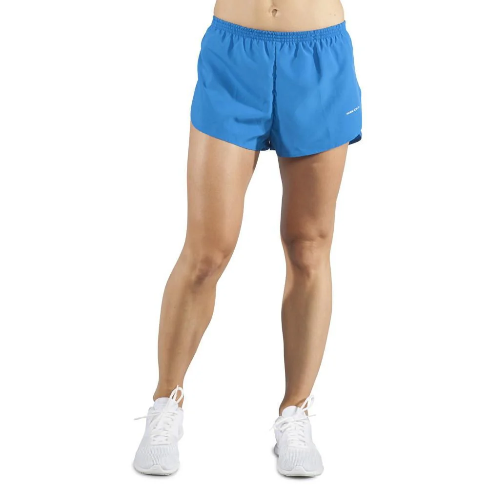 Women's Solid 1" Elite Split Shorts - Cobalt Blue - Image 6