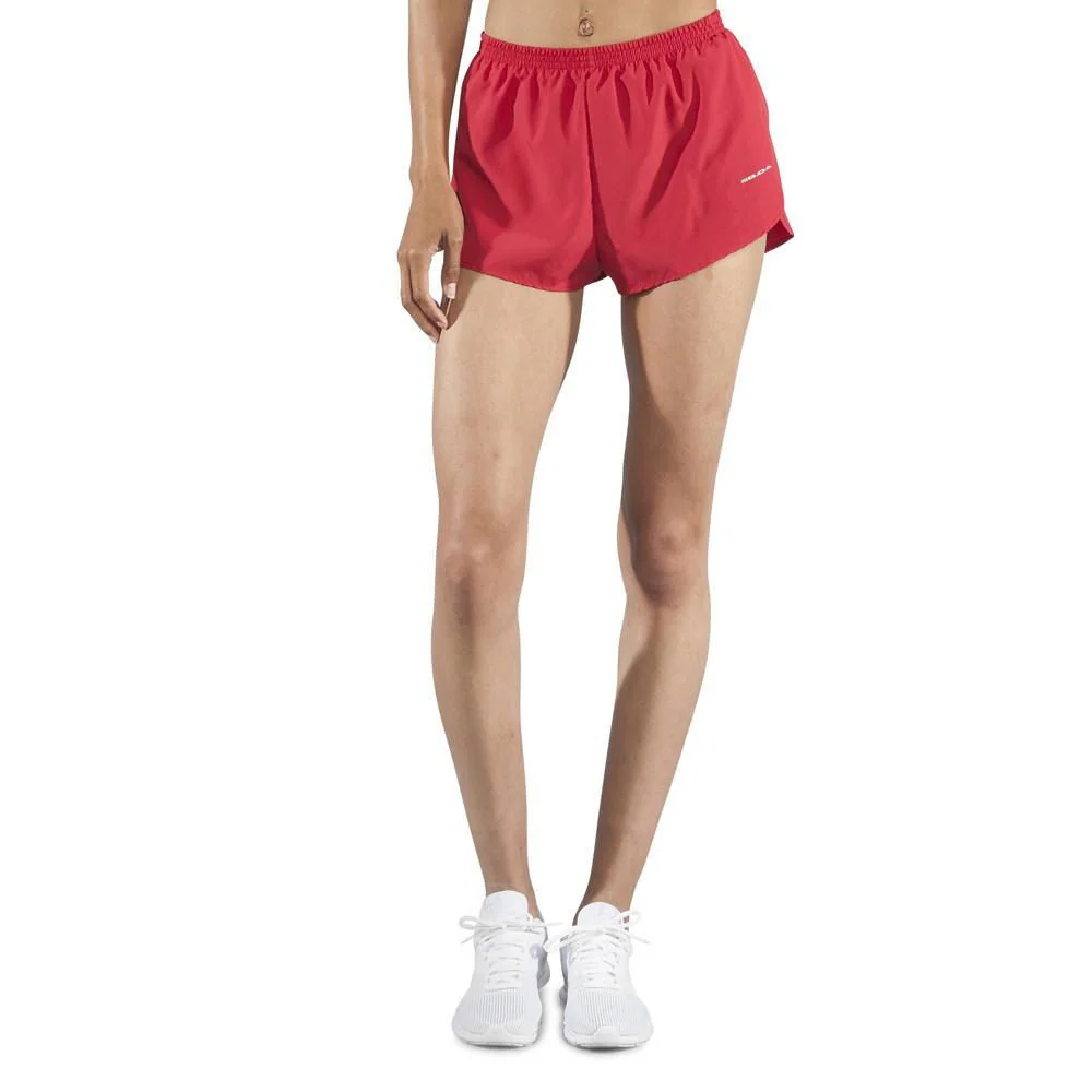 Women's Solid 1" Elite Split Shorts - Red - Image 7