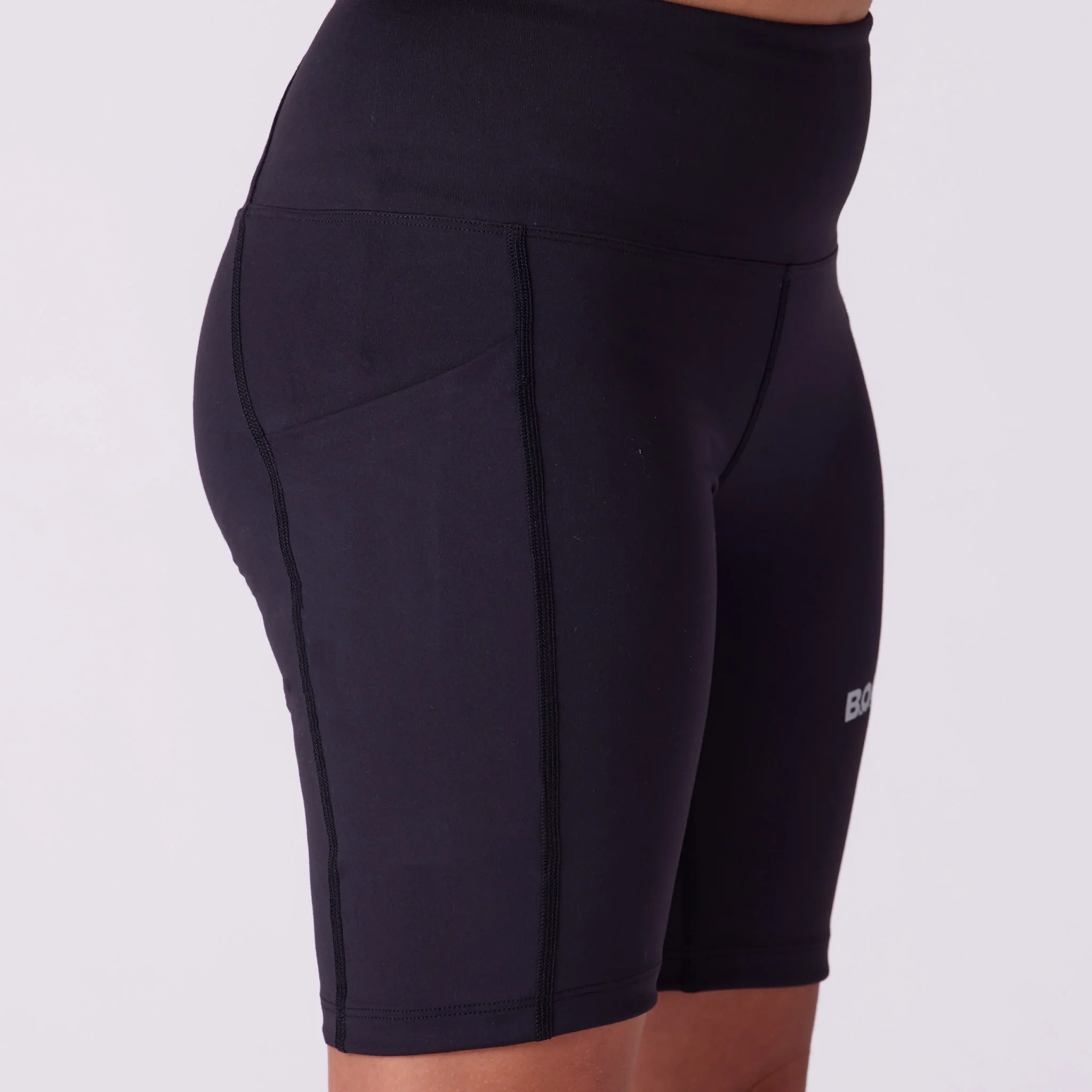Women's Fly 8" High Rise Fit Short - Black - Image 3