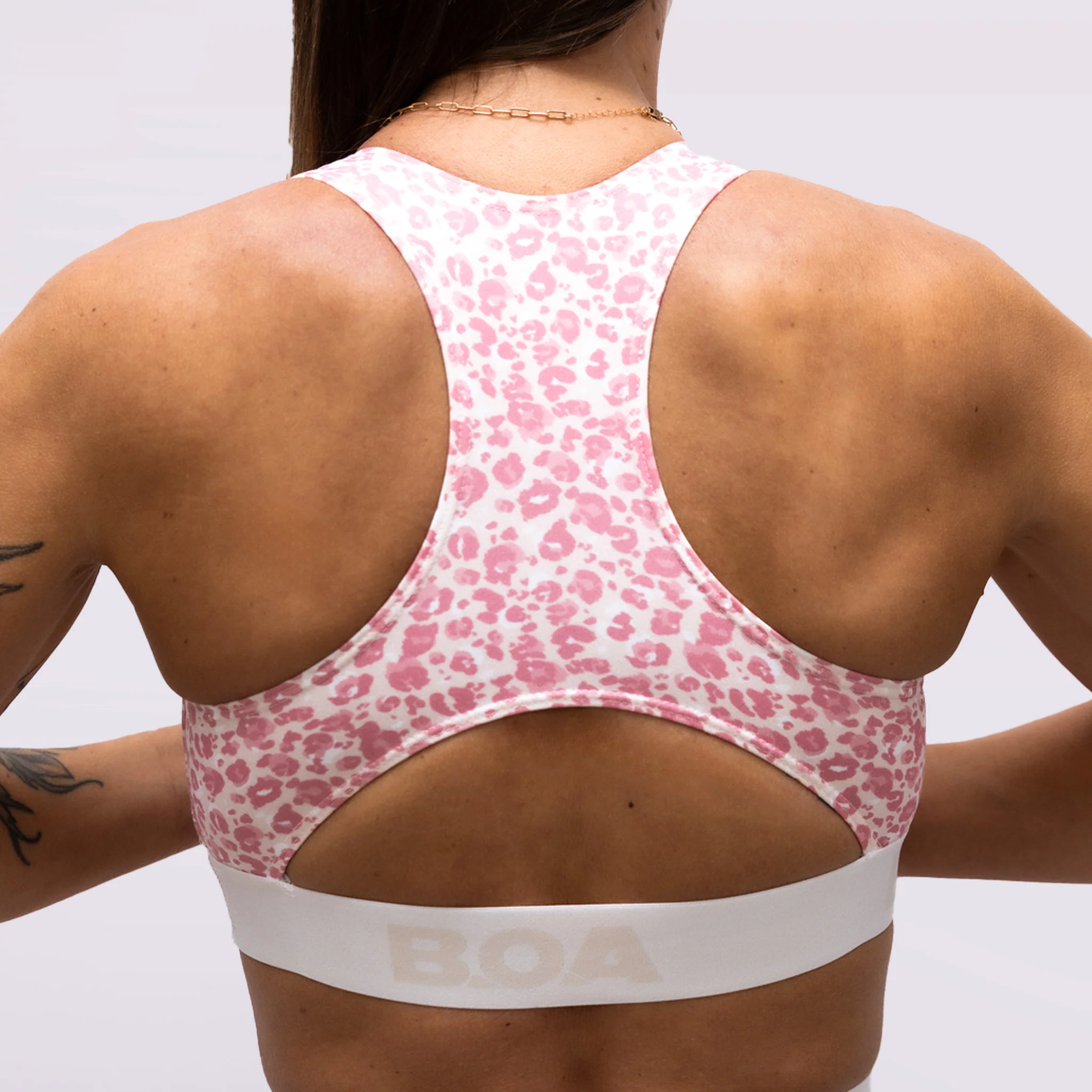 Women's Fly Sports Bra - Leopard - Image 3
